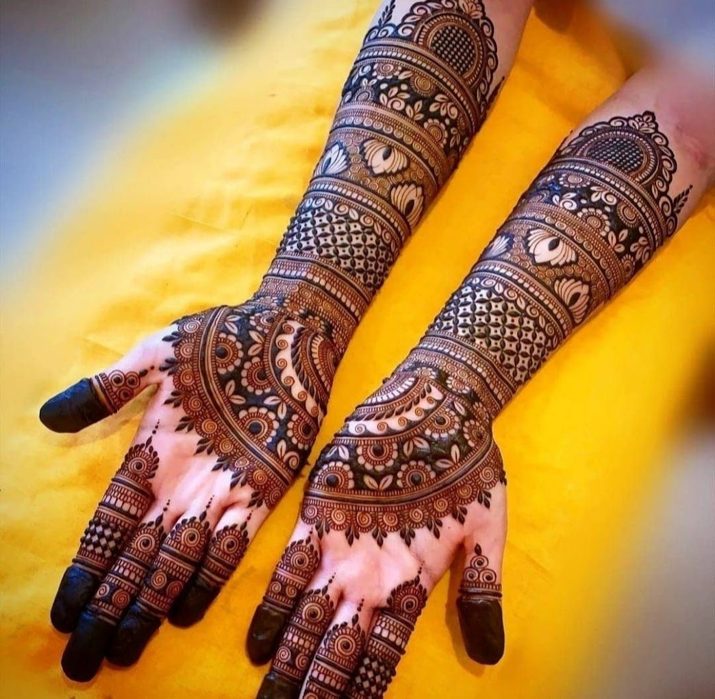 Best Bridal Mehndi Design Dual-Tone Mehndi