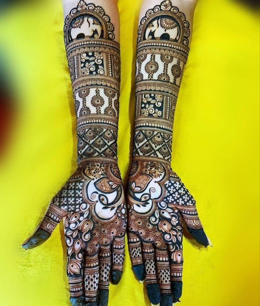 Best Bridal Mehndi Design Dual-Tone Mehndi